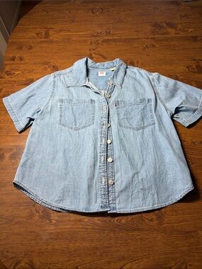 Levi's Light Blue Short Sleeve Denim Shirt